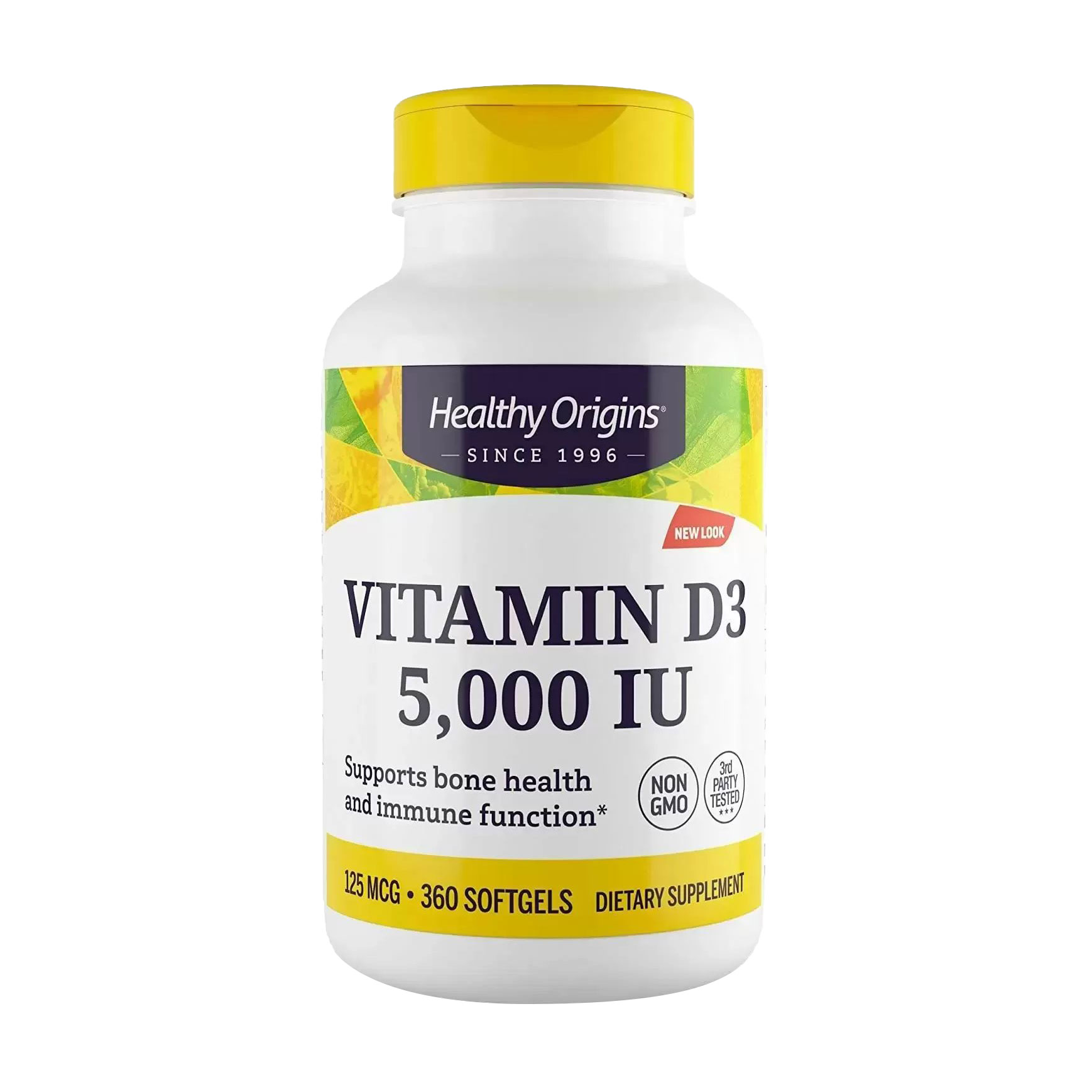 Вітамін Д3 Healthy Origins Vitamin D3, 5000 МО, 360 гелевих капсул